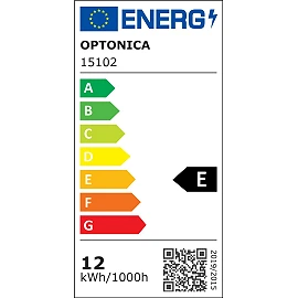 LED Track Light 12W, 2700K warm white, 1200 lm, 24°, Ø50×130 mm – black (Optonica)