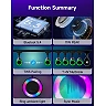 LED RGB track speaker for 1-phase tracks, Bluetooth, black (Optonica)
