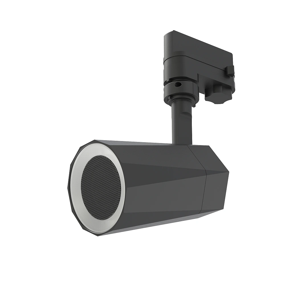 LED RGB 1-fāžu sliežu skaļrunis ar Bluetooth, melns (Optonica)