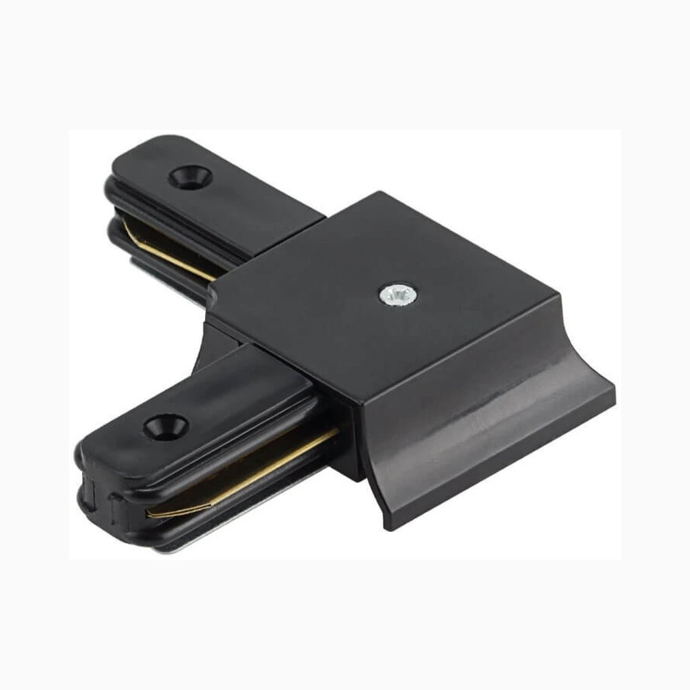 Black angle connector for 1-circuit track system (Optonica 5160)