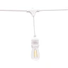 15m long - white waterproof light string, 15x E27 - bulbs are not included