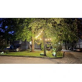 15m long - waterproof light string, 15x E27 - bulbs are not included