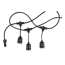 15m long - waterproof light string, 15x E27 - bulbs are not included