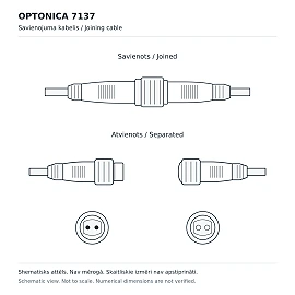 Joining cable for LED wall washers 7131–7136 (Optonica)