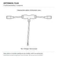 T veida savienotājs RGBW fasādes gaismeklim 7141, IP66 (Optonica)