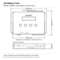 DMX/SPI kontrolieris, 4 izejas, 5V / 12–24V DC (Optonica)