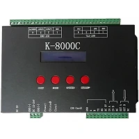 DMX/SPI kontrolieris, 8 izejas, 5V / 12–24V DC (Optonica)