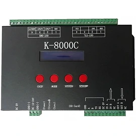 DMX/SPI controller, 8 outputs, 5V / 12–24V DC (Optonica)