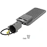 LED ielu gaismeklis 100W, 12000lm, 6000K, IP65, pelēks (Optonica 9244)
