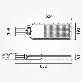 LED ielu gaismeklis 200W, 24000lm, 4000K, IP65, pelēks (Optonica 9248)