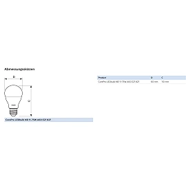 CorePro LED bulb E27 A60 11W 1055lm 2700K (Philips)