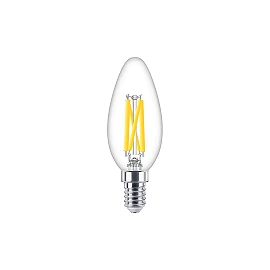 LED candle bulb B35 E14 3.4W 2200–2700K 470 lm CRI90 WarmGlow (PHILIPS)