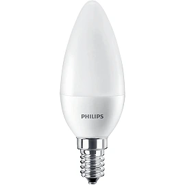 7W, E14, Frosted LED candle, 806Lm, 2700K, B38, CorePro, Philips, 8719514312968