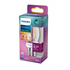 Philips SceneSwitch LED bulb E14 4.3W 470lm 2700K-2200K