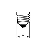 LED lamp E27 CorePro Glass LEDluster 6.5W 806lm 2700K Philips