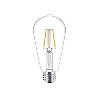 4W, E27, ST64, Filament, Philips LED bulb, 470Lm, 2700K