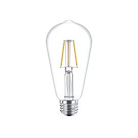 4W, E27, ST64, Filament, Philips LED bulb, 470Lm, 2700K