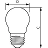 LED lamp E27 CorePro Glass LEDluster 6.5W 806lm 2700K Philips
