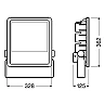 200W OSRAM LEDVANCE® LED floodlight 4000K, IP65, black - 4058075001190