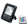 10W LED RGB floodlight with remote control, 600Lm, 150°, IP66 - FL5210 - 3800156652101
