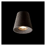VOLCA betona virsapmetuma griestu lampa, tumšs granīts, 1×GU10, 5W (Rendl)