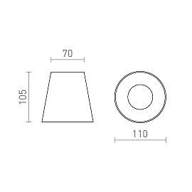 VOLCA concrete surface-mounted ceiling light, dark granite, 1×GU10, 5W (Rendl)