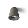 VOLCA betona virsapmetuma griestu lampa, tumšs granīts, 1×GU10, 5W (Rendl)
