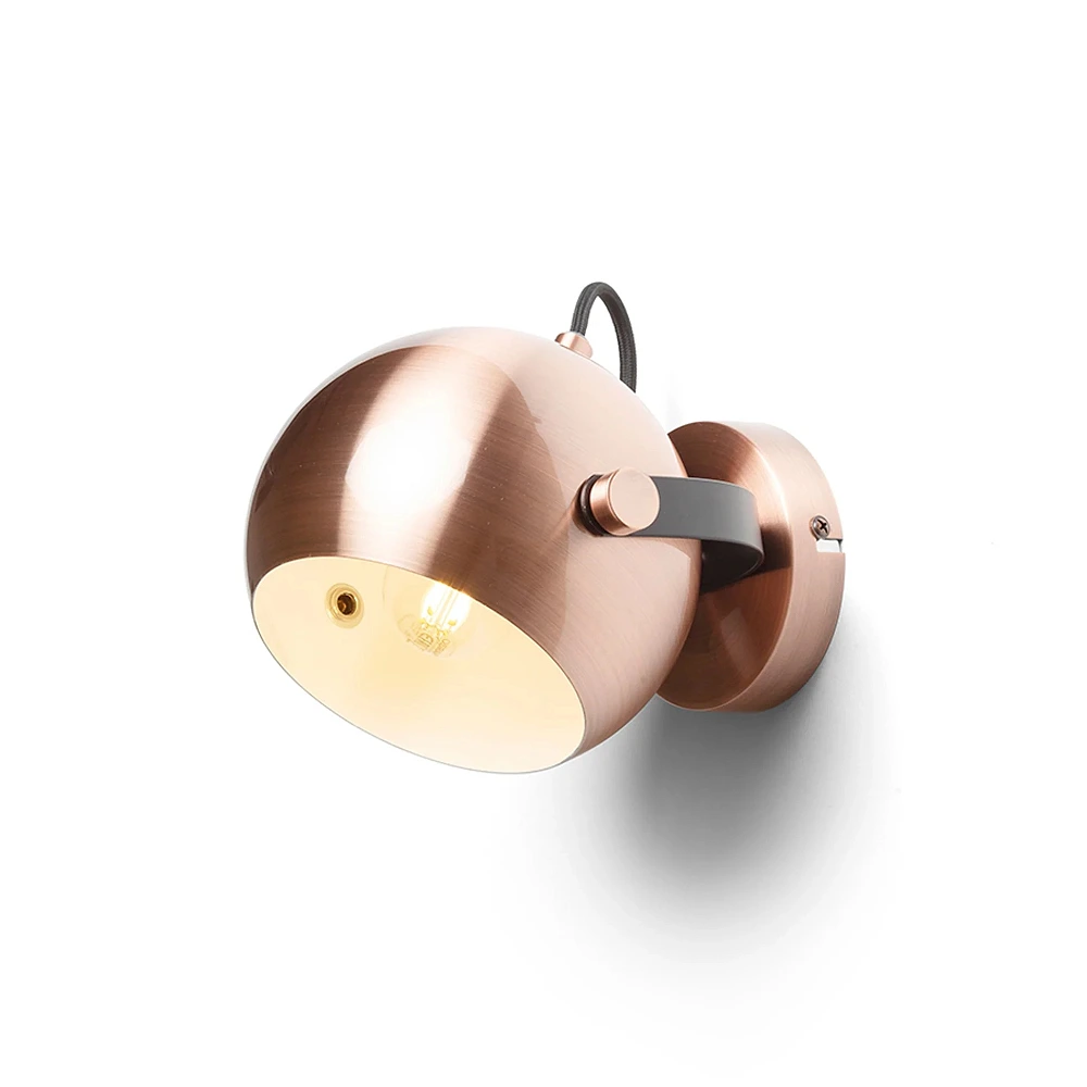AGNETA surface spotlight copper/black, E27 11W (Rendl)