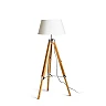 ALVIS/AMBITUS 46 floor lamp cream white bamboo/chrome, E27 15W (Rendl)