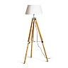 ALVIS/AMBITUS 46 floor lamp cream white bamboo/chrome, E27 15W (Rendl)