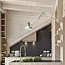 ANTE WALL adjustable wall lamp white/matt nickel, E27 15W (Rendl)