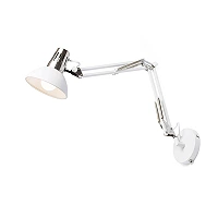ANTE WALL adjustable wall lamp white/matt nickel, E27 15W (Rendl)