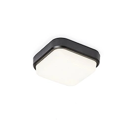 TARIS SQ 17 surface-mounted lamp black, LED 8W 3000K (Rendl)