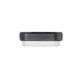 TARIS SQ 17 surface-mounted lamp black, LED 8W 3000K (Rendl)