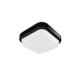 TARIS SQ 17 surface-mounted lamp black, LED 8W 3000K (Rendl)