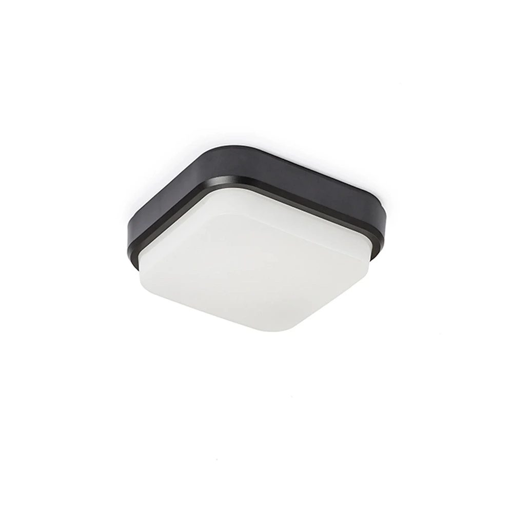 TARIS SQ 17 surface-mounted lamp black, LED 8W 3000K (Rendl)