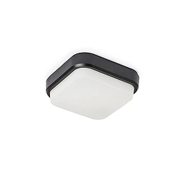 TARIS SQ 17 surface-mounted lamp black, LED 8W 3000K (Rendl)