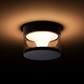 BRENDA outdoor surface-mounted lamp black, LED 9W 3000K (Rendl)
