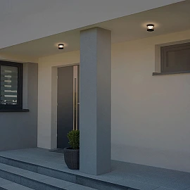 BRENDA outdoor surface-mounted lamp black, LED 9W 3000K (Rendl)