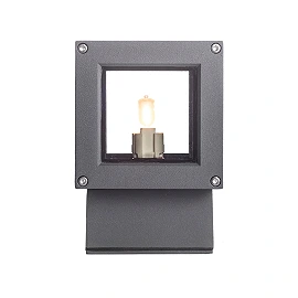 TELO outdoor wall lamp anthracite grey, G9 5W (Rendl)