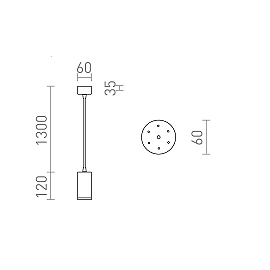 BELENOS pendant light black, GU10 9W (Rendl)