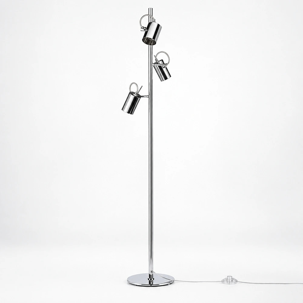 Rendl BUGSY FLOOR R10520 stāvlampa, 3x GU10, hroms