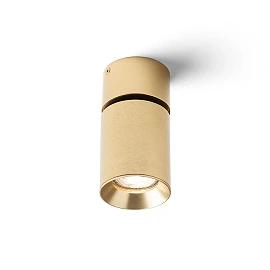 DARIO ceiling spotlight brushed brass, GU10 9W (Rendl)