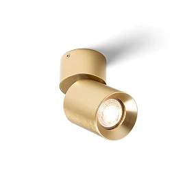 DARIO ceiling spotlight brushed brass, GU10 9W (Rendl)