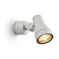 DIREZZA outdoor wall spotlight GU10 IP54 silver grey (Rendl R10388)