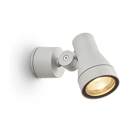 DIREZZA outdoor wall spotlight GU10 IP54 silver grey (Rendl R10388)