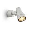 DIREZZA outdoor wall spotlight GU10 IP54 silver grey (Rendl R10388)