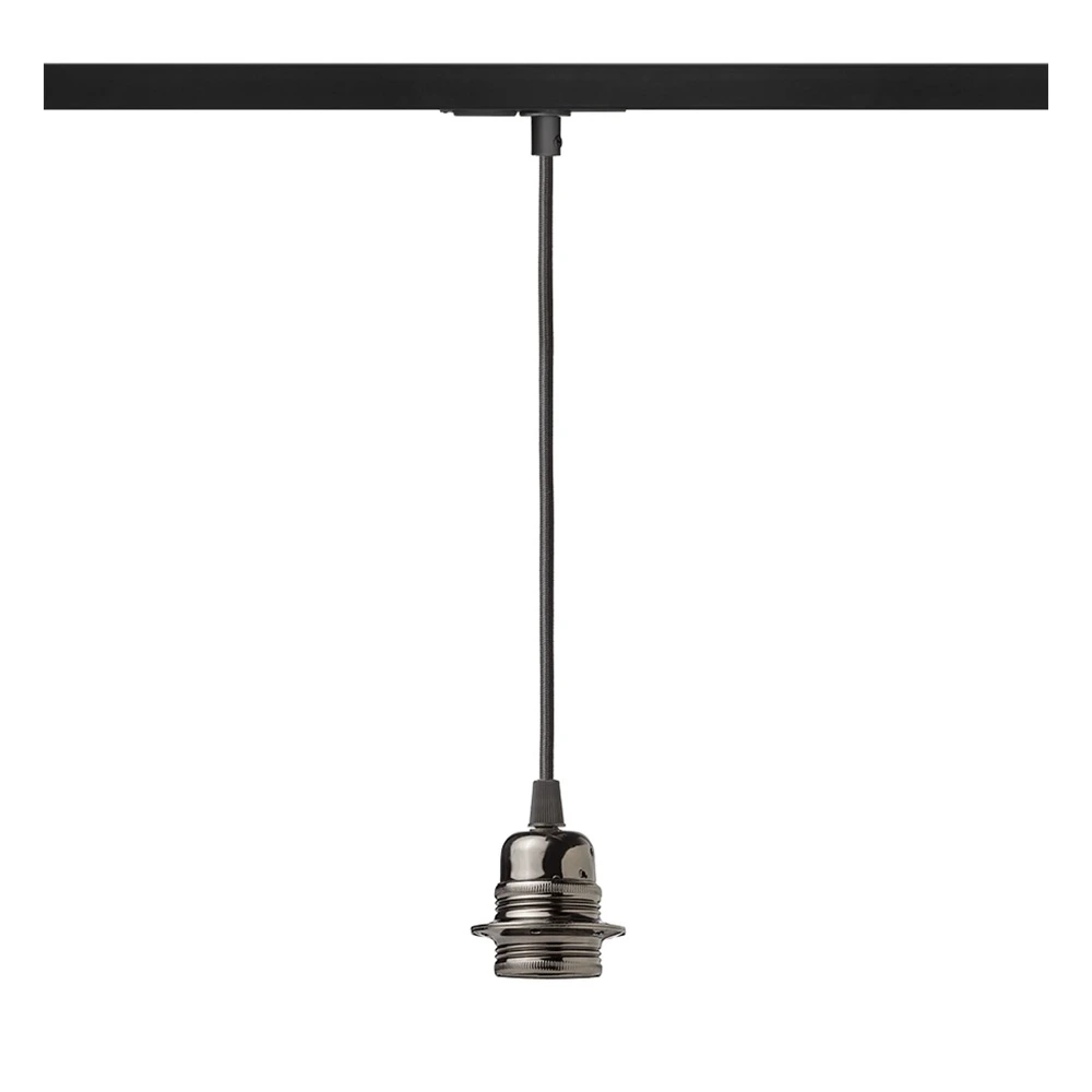 ELISA 1-circuit track pendant E27 black/chrome (Rendl R13204)
