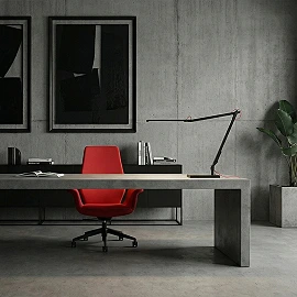 RENDL NORMA DIMM desk lamp black/red, LED 10W, CCT 3000–6500K (R14293)