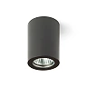 Bathroom ceiling light LOLA 88, 1×GU10, IP54, black (Rendl light studio)
